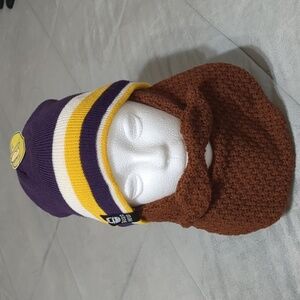 Beard Head Beanie and Knitted Beard adults one size